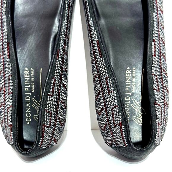 Donald J. Pliner Women’s Beaded Multicolor Ballet Flats Shoes Black Size 7 M - Picture 7 of 11